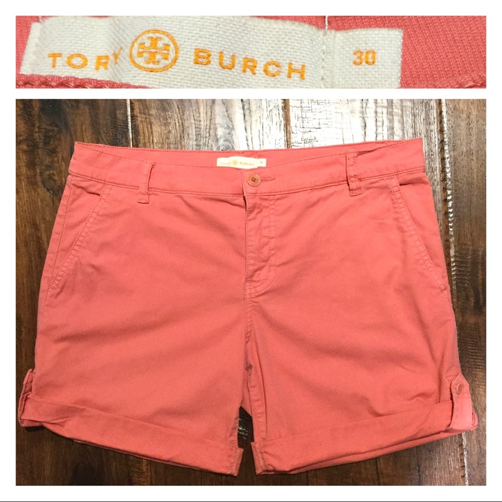 TORY BURCH Rolled Chino Shorts Size 30